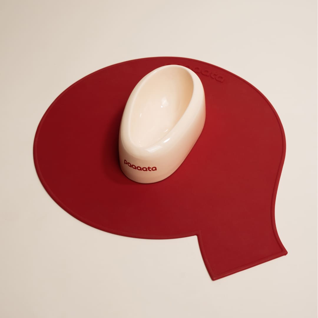 paaaata – Signature Long Eared Dog Bowl & Mat Set